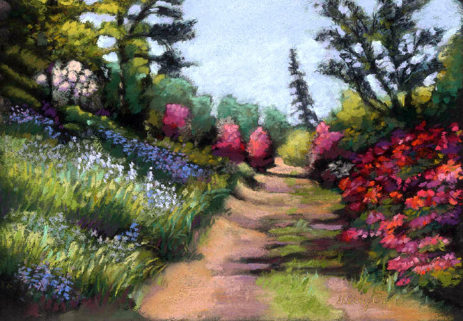 Pastel of Colby Gardens, Amroth 4 Details