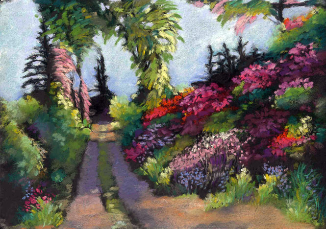 Pastel, Colby Lodge Gardens, by Sherry Andrens Owen