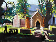 Padstel Laugharne Church by Sherry Owen